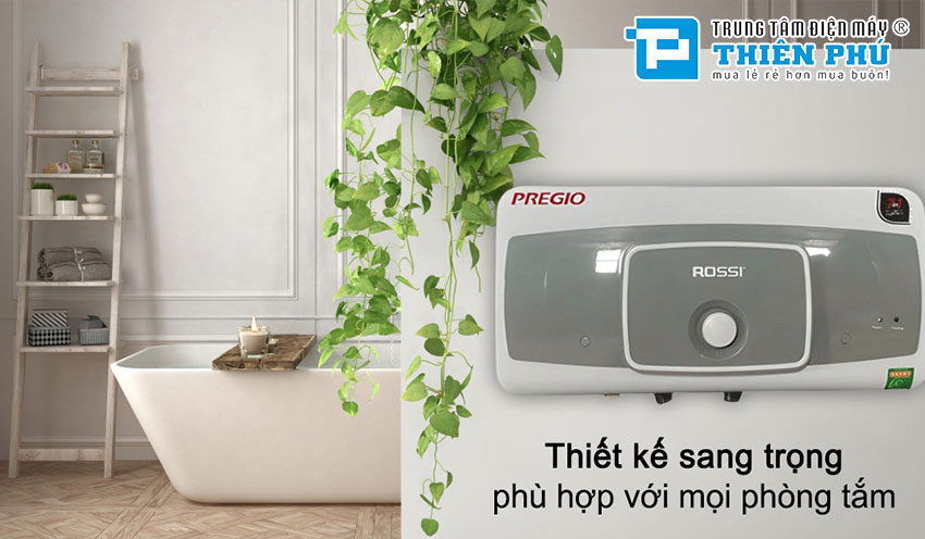 Trải nghiệm nước nóng với bình nóng lạnh Rossi Rpo 20SL: Sự lựa chọn của gia đình hiện đại