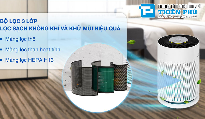 Khám phá công nghệ tiên tiến với máy lọc không khí LG PuriCare 360HIT AS60GHBG0