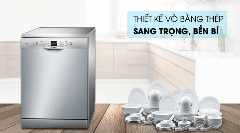 Máy rửa bát Bosch SMS63L08EA 12 bộ series 6: Giá thành thấp nhưng vẫn đảm bảo chất lượng