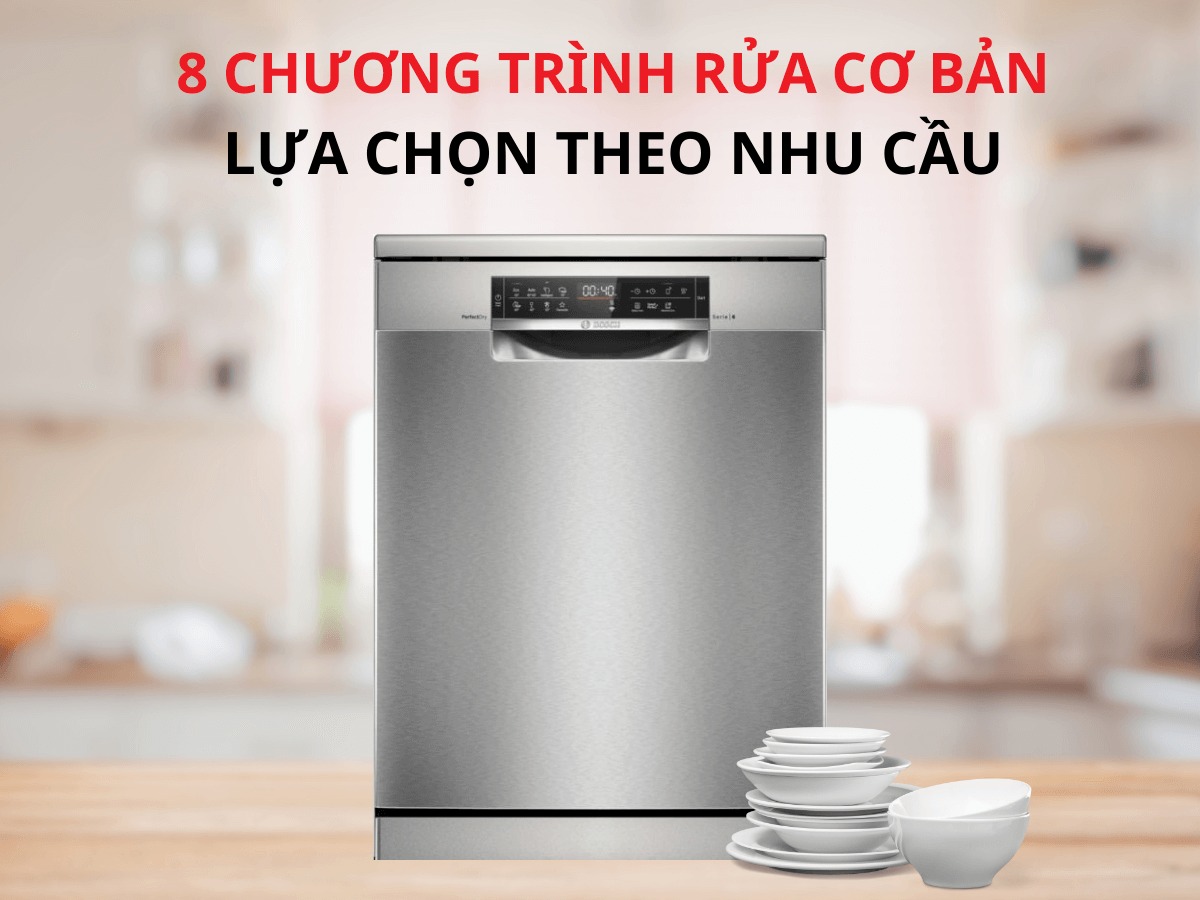 Máy rửa bát Bosch SMS6ZCI16E 14 bộ series 6 sở hữu những ưu điểm gì mà người tiêu dùng không nên bỏ qua?