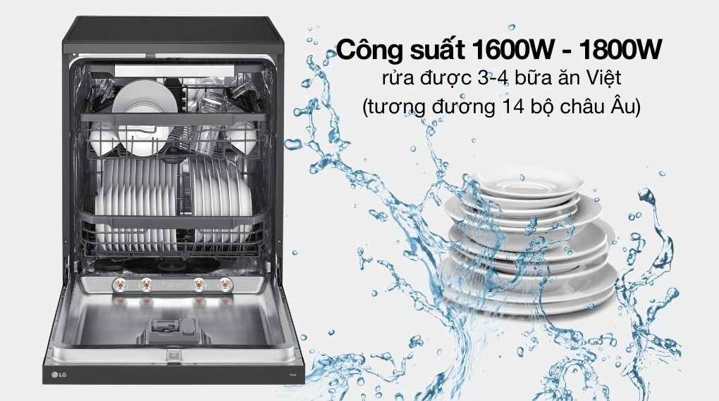 Đánh giá tổng quát về thiết kế của máy rửa bát LG LDT14BLA4