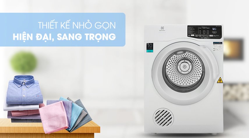 Máy Sấy Quần Áo Electrolux 8.5Kg EDV854J3WB - Giải pháp hoàn hảo cho gia đình bạn