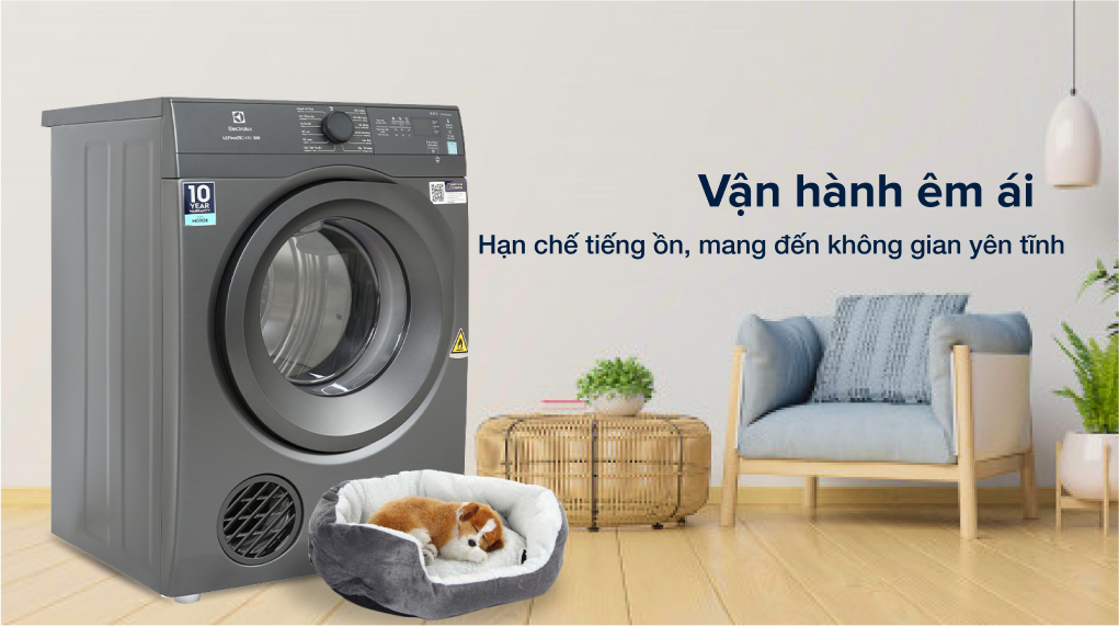 Máy Sấy Quần Áo Electrolux 8.5Kg EDV854N3SB - Sấy khô hoàn hảo, giải phóng sức lao động