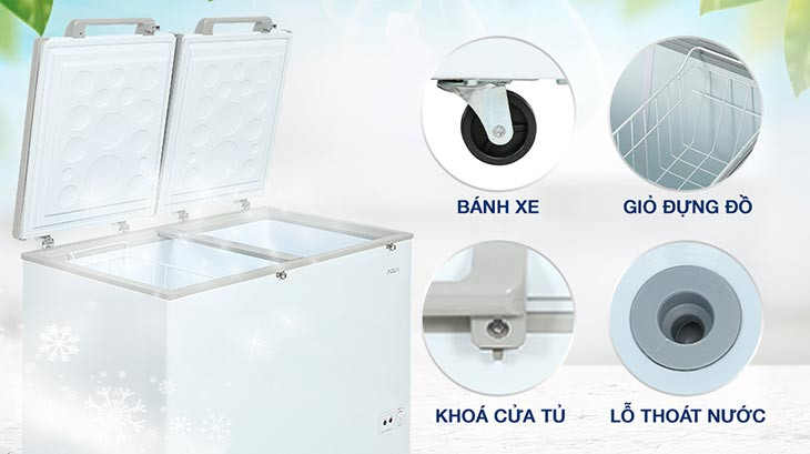 So sánh chất lượng tủ đông Sanaky VH-2599A4K và tủ đông Hòa Phát HCFI 606S2Đ2