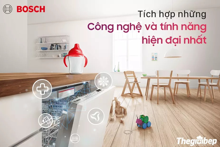 Máy rửa bát Bosch có mấy loại? Đặc điểm từng loại có gì nổi bật?