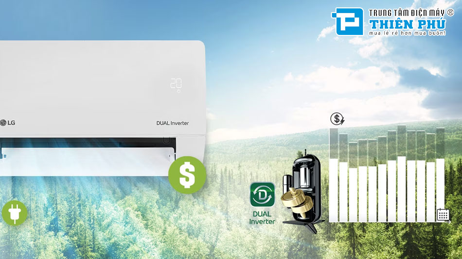 Bí mật công nghệ trong điều hòa LG V10WIN1: Hiệu suất cao và tiết kiệm điện đáng kinh ngạc!