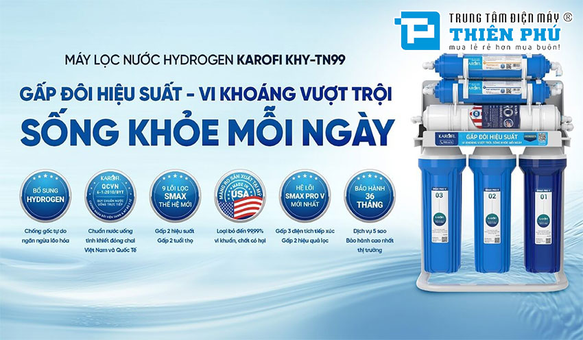 Máy Lọc Nước RO Karofi KHY-TN99 9 Lõi