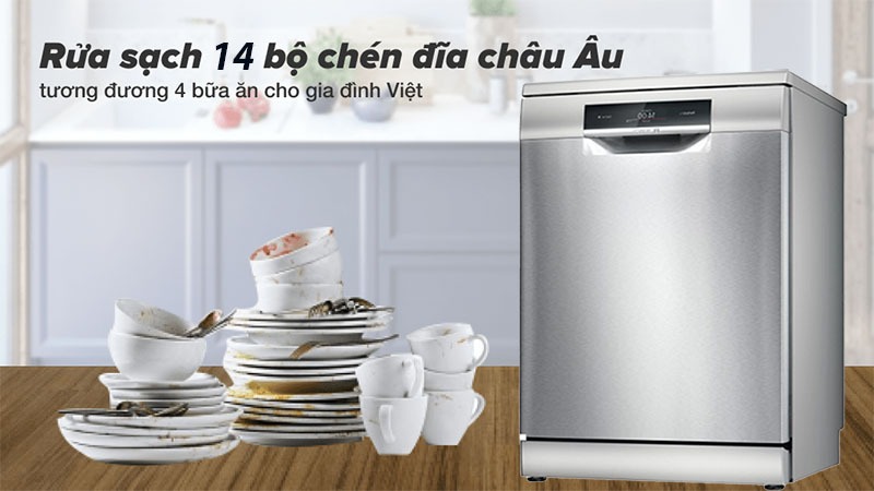 Vì sao máy rửa bát Bosch SMS8YCI03E series 8 14 bộ nhận được đánh giá cao từ người tiêu dùng?