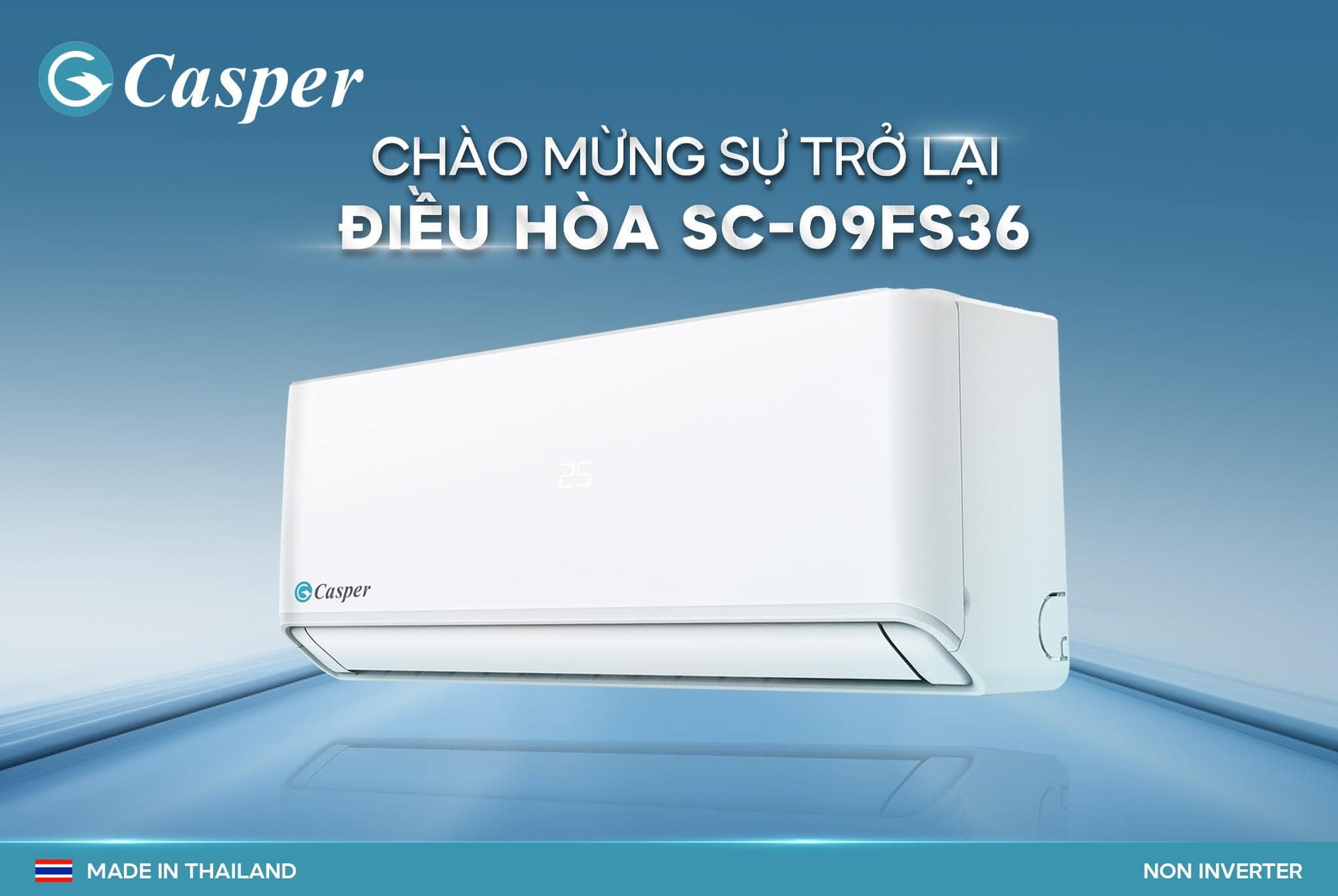 Điều hòa Casper 9000btu SC-09FS36 phù hợp với phòng ngủ hay phòng khách