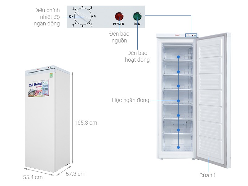 Đánh giá chi tiết tủ đông Sanaky VH-230VD có tốt không qua 5 yếu tố