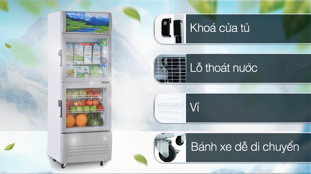 Tủ mát Sanaky VH-308WL giải pháp bảo quản thực phẩm hiệu quả cho gia đình bạn