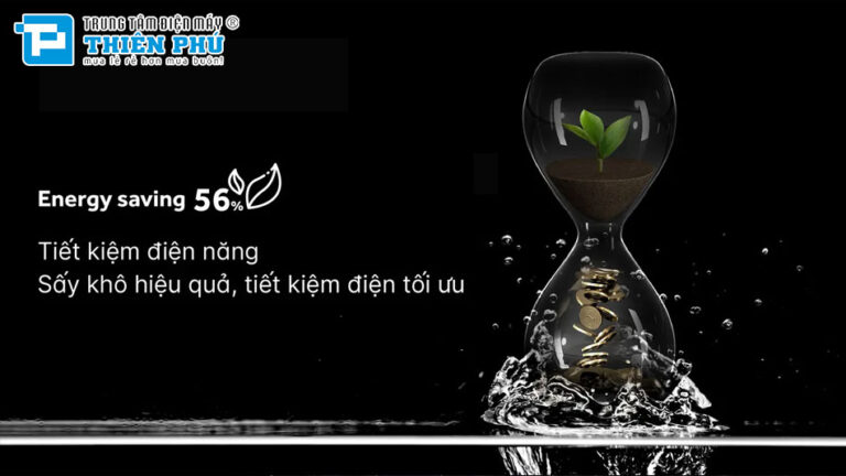 Máy sấy quần áo Aqua inverter 10Kg AQH-H1000J.PS sấy khô nhanh, chăm từng sợi vải