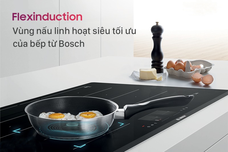 Tạo nên sự hoàn hảo cho căn bếp gia đình cùng bếp từ Bosch PXY601JW1E 4 vùng nấu series 6