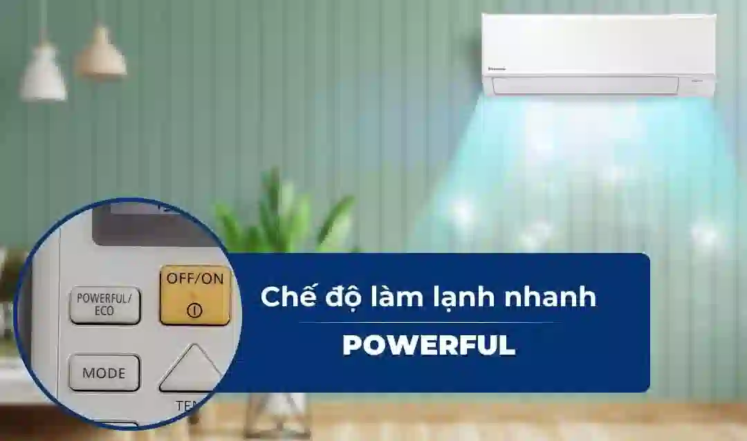 So sánh công nghệ iAuto-X và chế độ Powerful trên điều hòa Panasonic