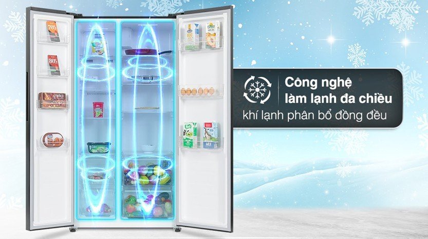 Bảo quản thực phẩm tốt hơn khi có tủ lạnh Sharp 2 cánh SJ-SBXP600V-BK