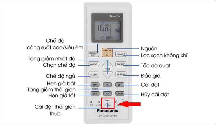 Hướng dẫn cài đặt chế độ hẹn giờ trên điều hòa Panasonic: Tự động bật tắt theo ý muốn
