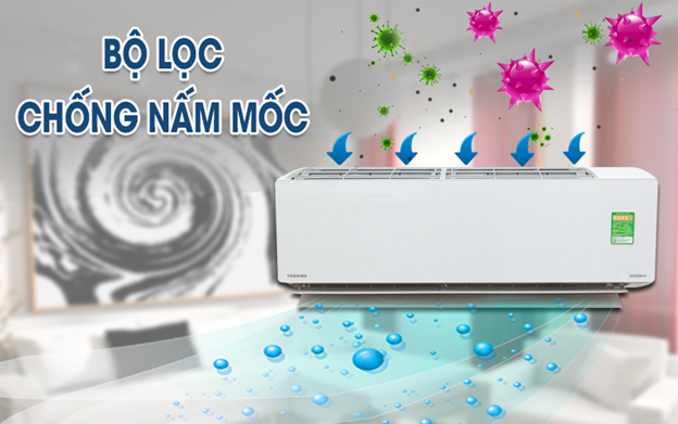 Sống khỏe mạnh hơn với điều hòa Toshiba 9000Btu 1 Chiều Inverter RAS-H10C4KCVG-V
