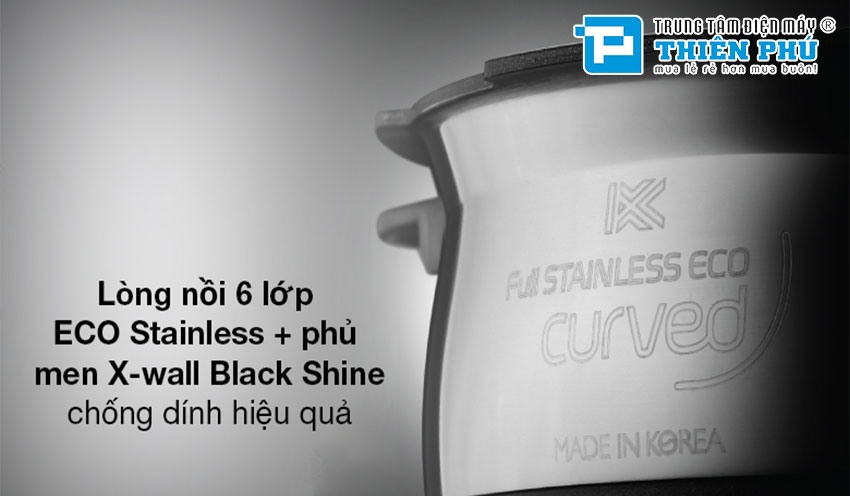 Đánh giá về lòng nồi Xwall Black Shine chống dính trên nồi cơm điện cao tần Cuckoo CRP-LHTR1009F