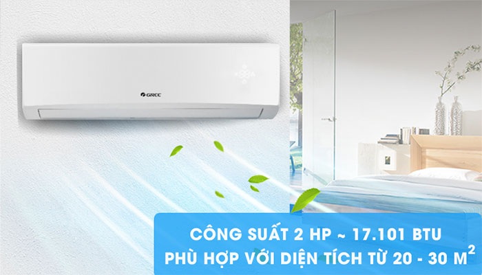 Nên sử dụng điều hòa Gree 1 chiều COSMO18CN cho diện tích phòng bao nhiêu m2?