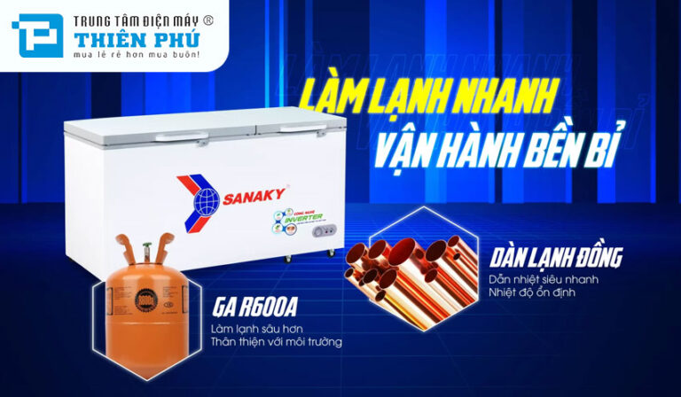 Điểm qua những ưu điểm nổi bật trên tủ đông Sanaky 1 ngăn VH-6699HY4K