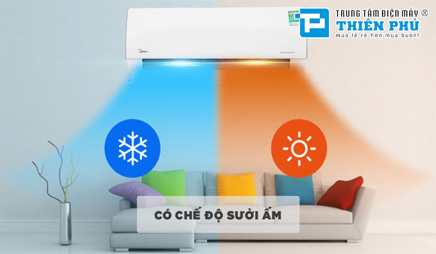 Những lý do nên chọn mua điều hòa Midea 9000btu MSMTII-10HRFN8 cho gia đình