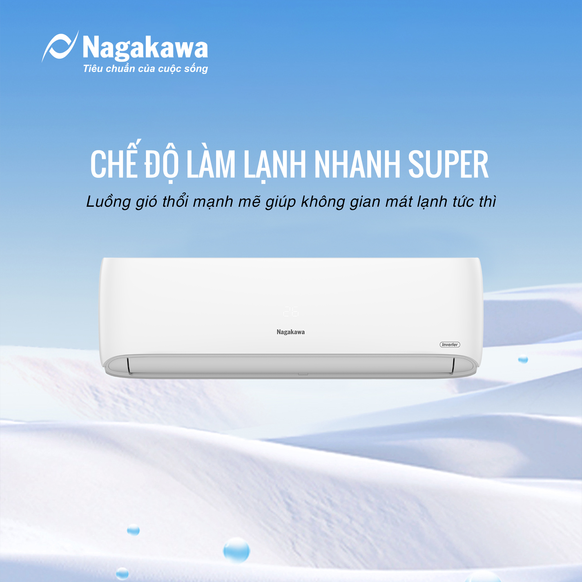 Những điểm nổi bật mà điều hòa Nagakawa Inverter 18000Btu 1 Chiều NIS-C18R2H11 mang lại