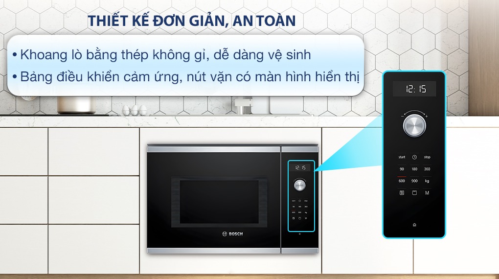 Lò vi sóng Bosch BEL554MS0B 25 lít series 6 có phải là sự lựa chọn hợp lý cho gia đình bạn?