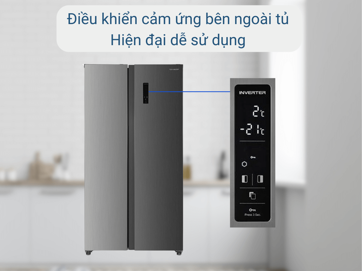 Lý do khiến tủ lạnh Sharp SJ-SBXP600V-DS 600 lít thu hút người tiêu dùng