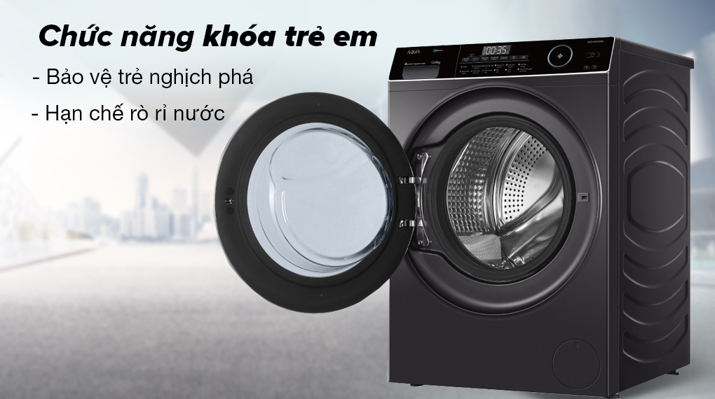 Những ưu điểm nổi bật trên máy giặt sấy Aqua AQD-AH1000G.PS 10kg