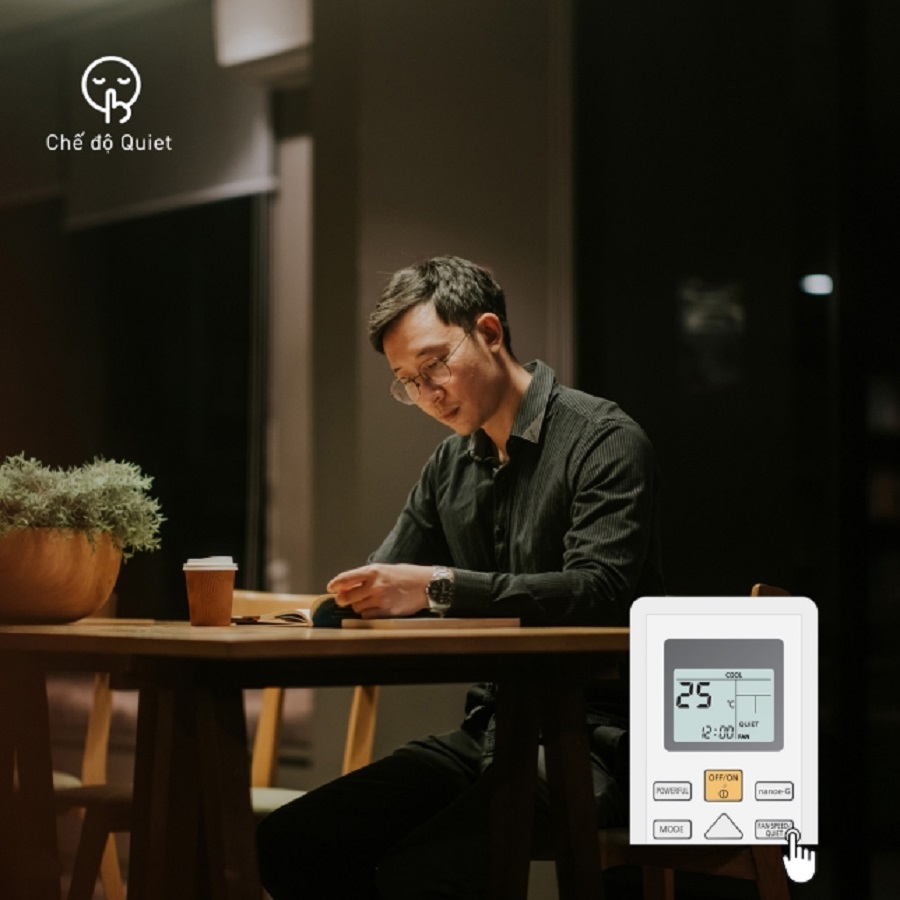 Tìm hiểu về chế độ Quiet trên điều hòa Panasonic CU/CS-RU18AKH-8 có công dụng gì?