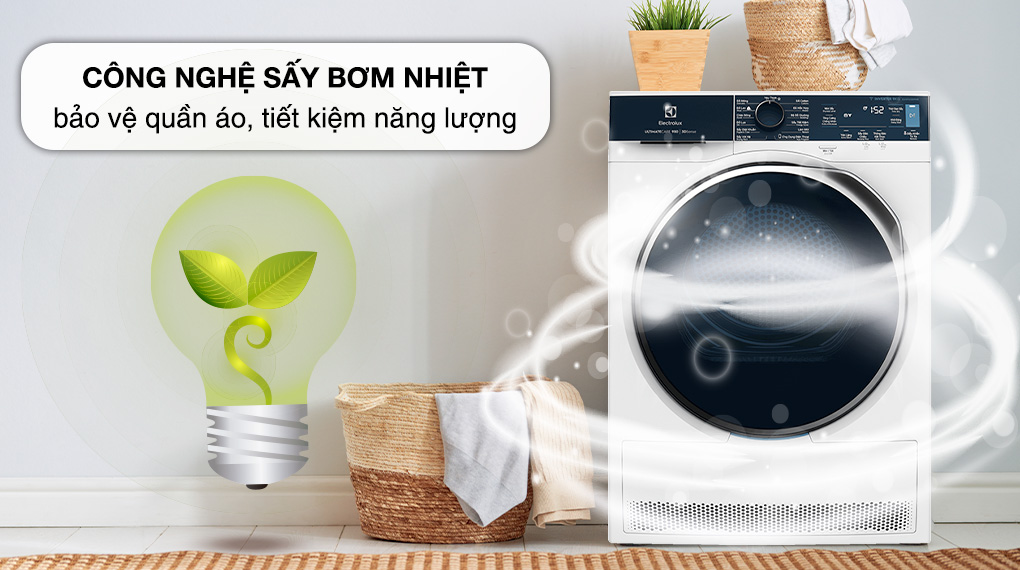 5 tiêu chí thuyết phục bạn lựa chọn chiếc máy sấy quần áo Electrolux 8kg EDH803Q7WB