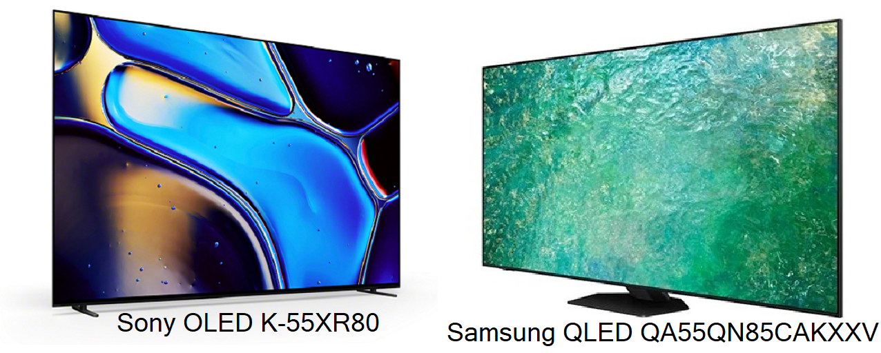 So sánh hình ảnh giữa Tivi Sony OLED K-55XR80 và Tivi Samsung QLED QA55QN85CAKXXV