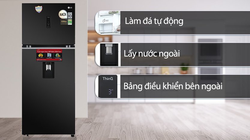 4 điểm nổi bật bạn nên biết về chiếc tủ lạnh LG ngăn đá trên LTD46BLMA