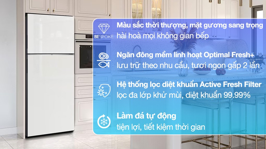 Tủ lạnh Samsung RT38CB668412/SV: Thiết kế hiện đại, tính năng tiện ích