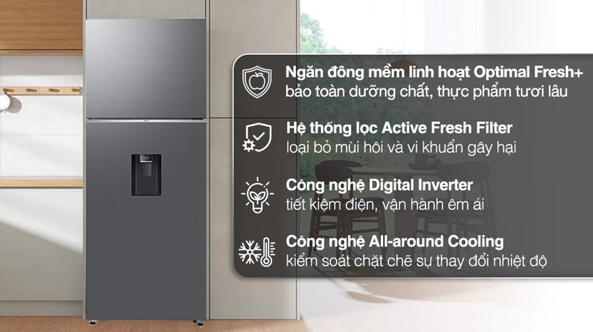 So sánh tủ lạnh Samsung RT42CG6584S9/SV và tủ lạnh LG LTD46SVMA