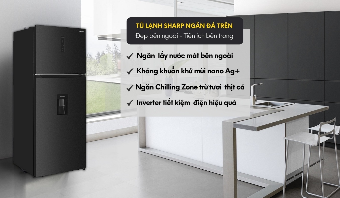 Đánh giá tủ lạnh Sharp SJ-X417WD-DG 417 lít