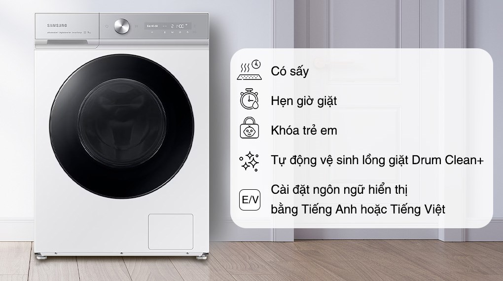  máy giặt sấy Samsung WD12BB944DGHSV 12kg 