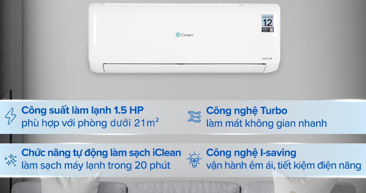 Có nên đầu tư điều hòa Casper 12000btu TC-12IS36 để sử dụng không?