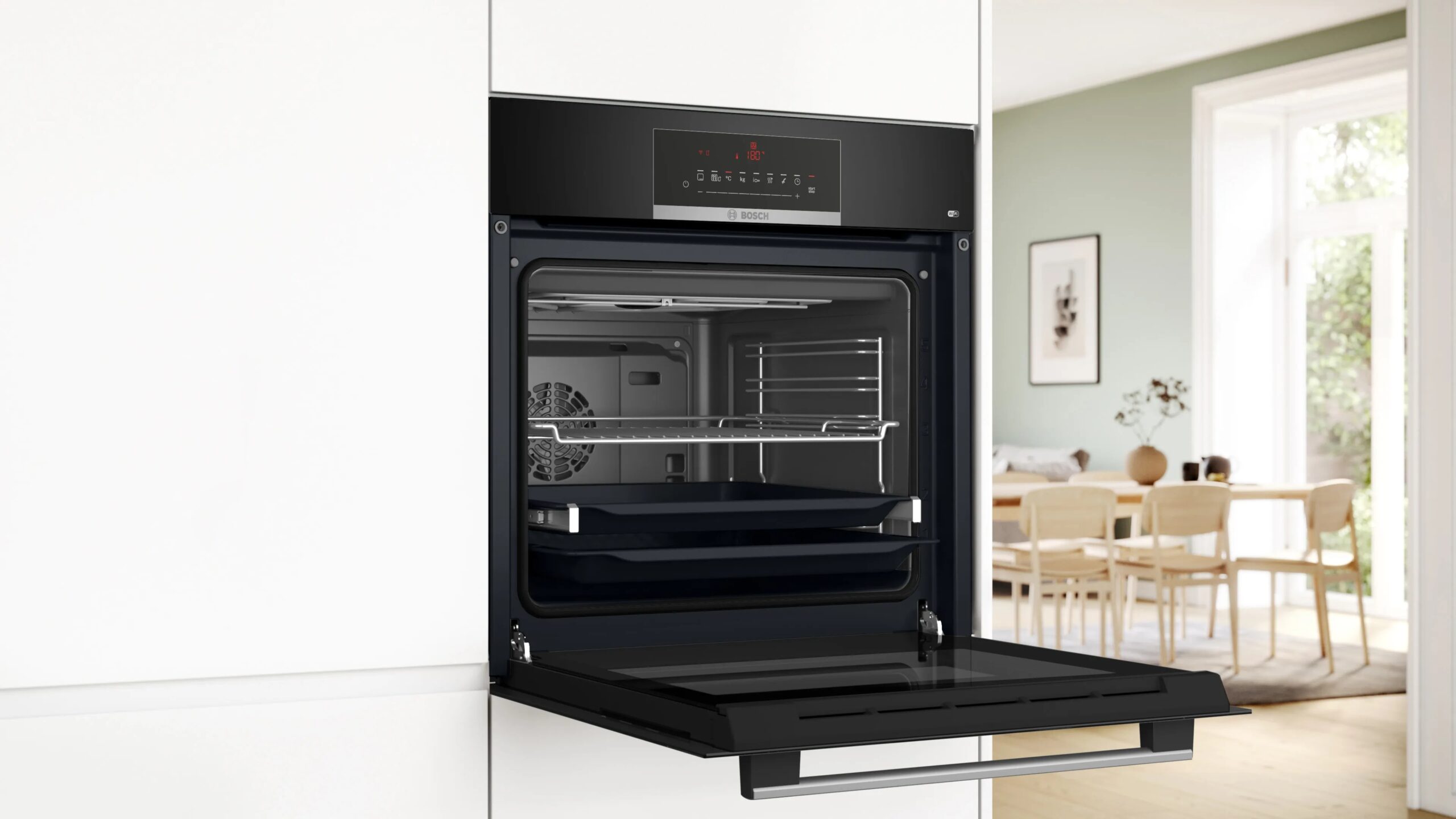 Review chi tiết đặc điểm lò nướng Bosch 66 lít HBJ559EB6M series 6