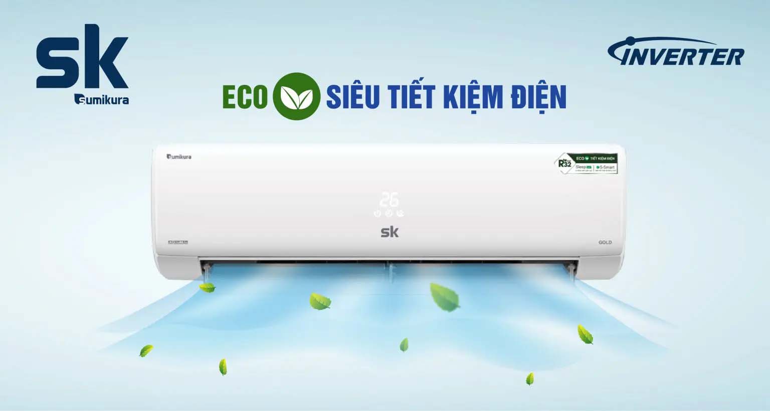 Top 3 mẫu điều hòa Sumikura 12000btu tiết kiệm điện dùng cực yên tâm