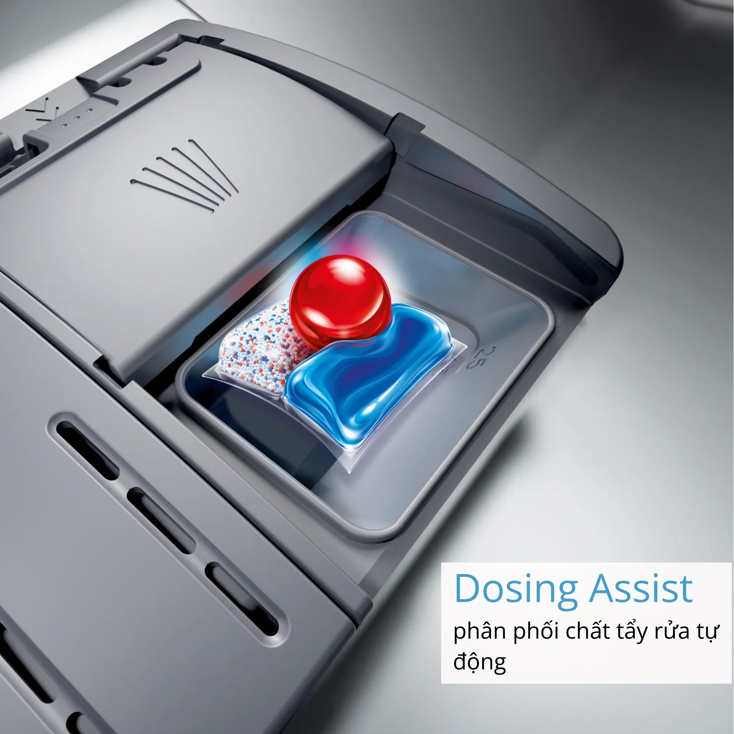 DosageAssist- Công nghệ đáng để người dùng chú ý ở máy rửa bát Bosch