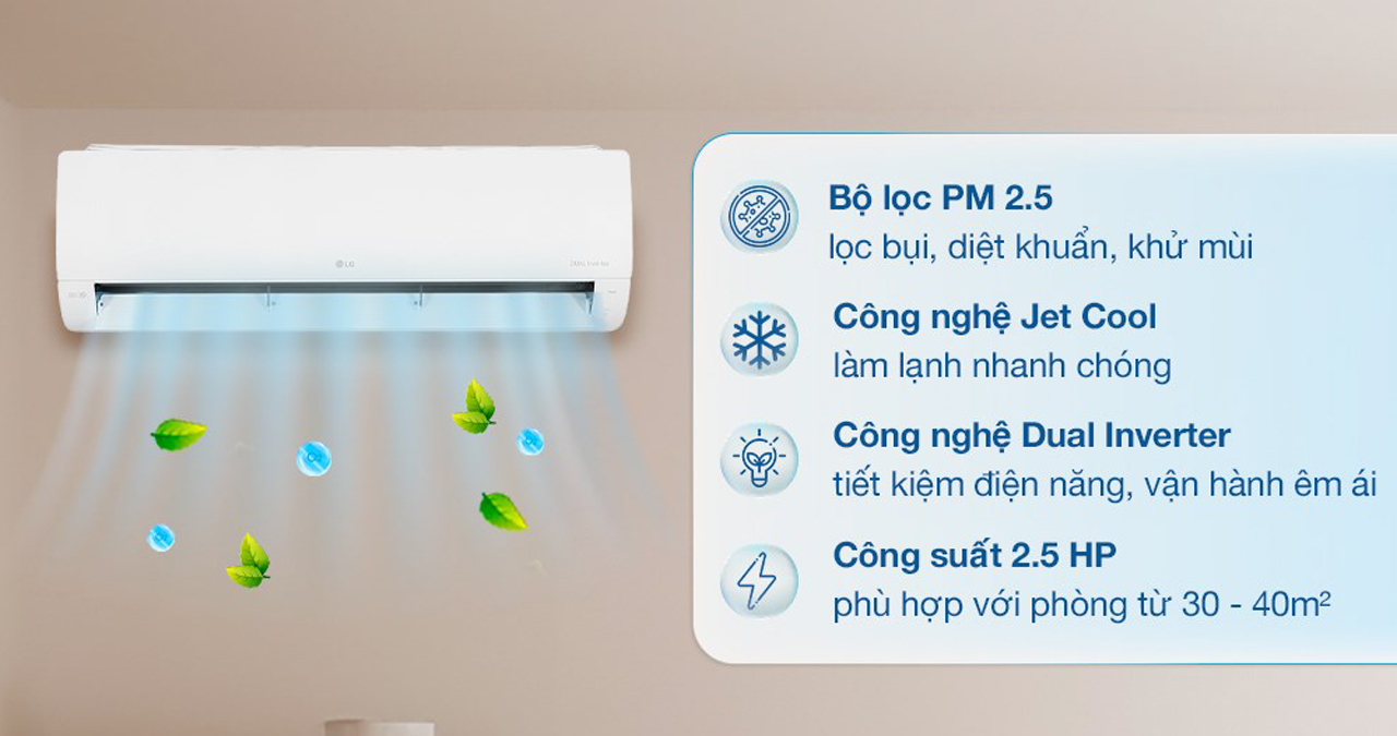 Điều hòa LG 24000btu V24WIN1: Công nghệ đỉnh cao, giá chỉ 15.350.000₫