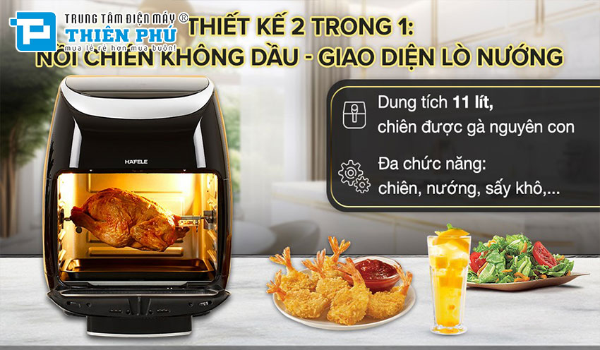 Nồi Chiên Không Dầu Hafele HS-AF1102B 11 Lít