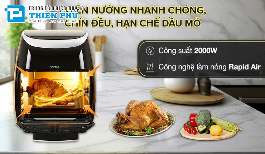 Nồi Chiên Không Dầu Hafele HS-AF1102B 11 Lít