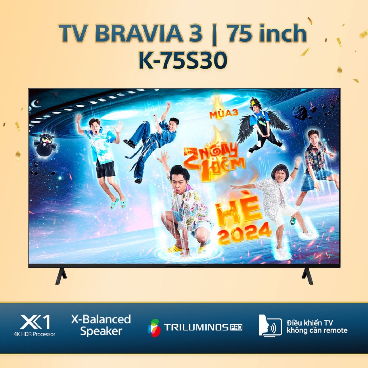 Top 3 tivi 75 inch 4K đáng mua nhất của các hãng nổi tiếng như Sony,