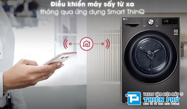 Máy sấy quần áo LG 9kg inverter DVHP09B có phù hợp với gia đình 3 thành viên không?