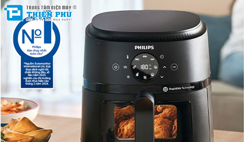 Nồi chiên không dầu Philips NA230/00 6.2 lít bí quyết cho những món ăn ngon