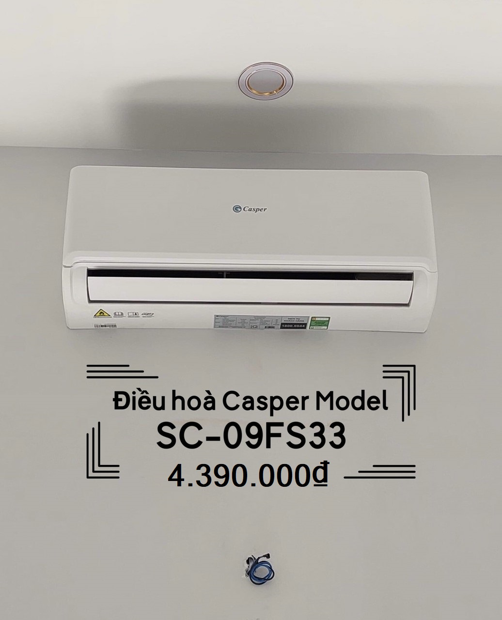 Điều hòa Casper 1 chiều 9000btu SC-09FS36: Ưu nhược điểm cần biết trước khi mua
