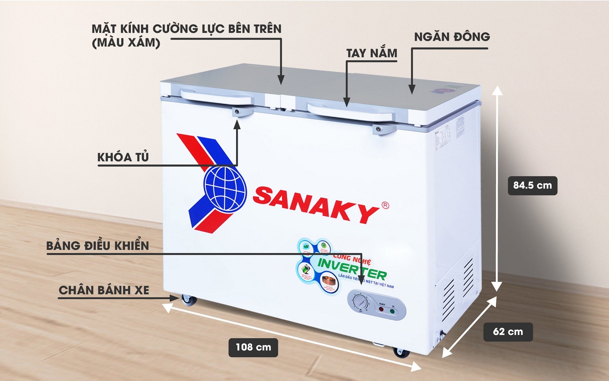 5 điểm nổi bật bạn nên biết về chiếc tủ đông Sanaky VH-2899A4K