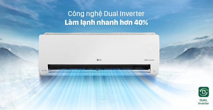 Đánh giá công nghệ Dual inverter trên điều hòa LG V13WIN1 có ưu điểm gì?